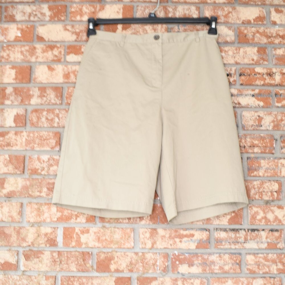 LANDS End Khaki Shorts NWT